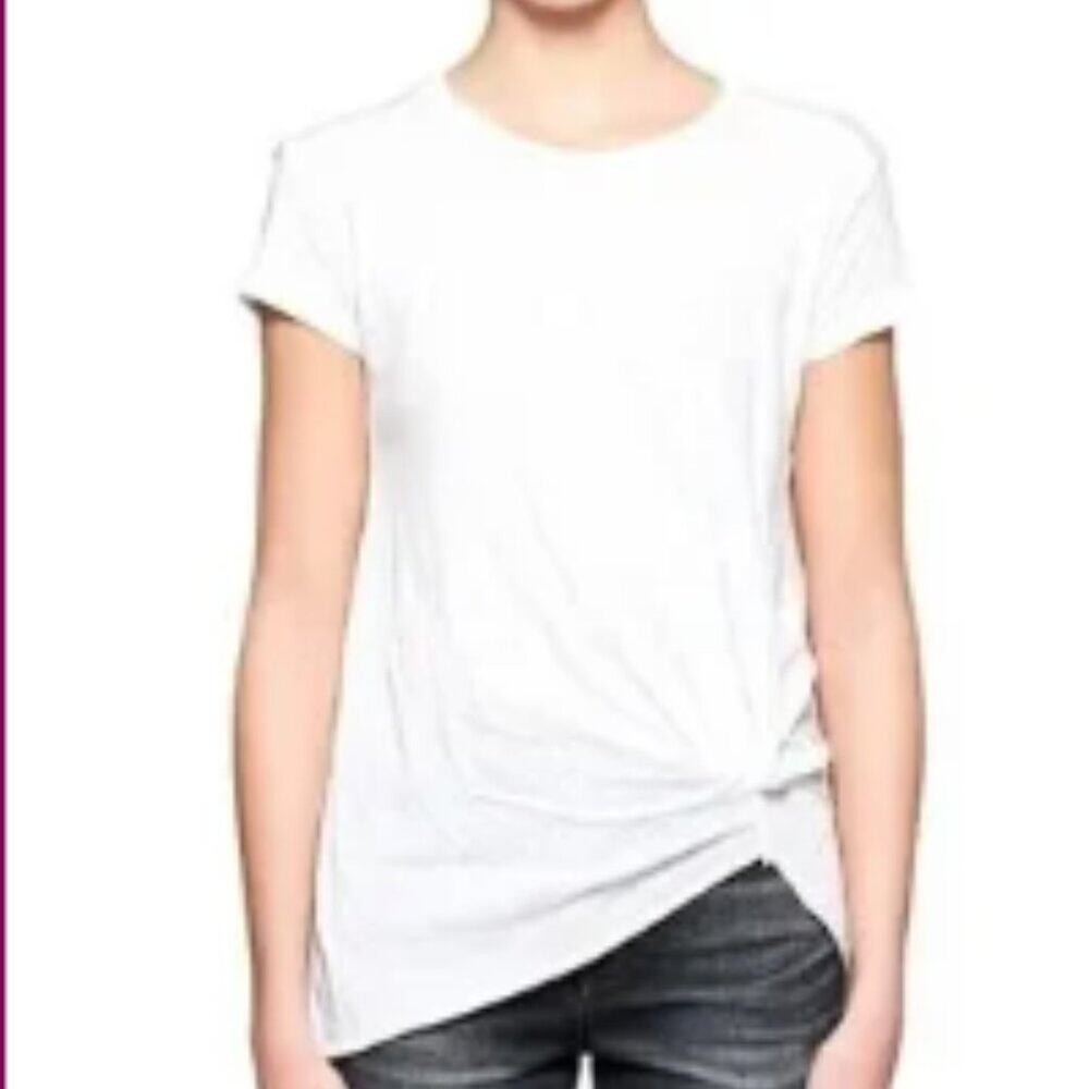 Stateside Anthropologie Twist Front Tee Light Blush Pink, size S